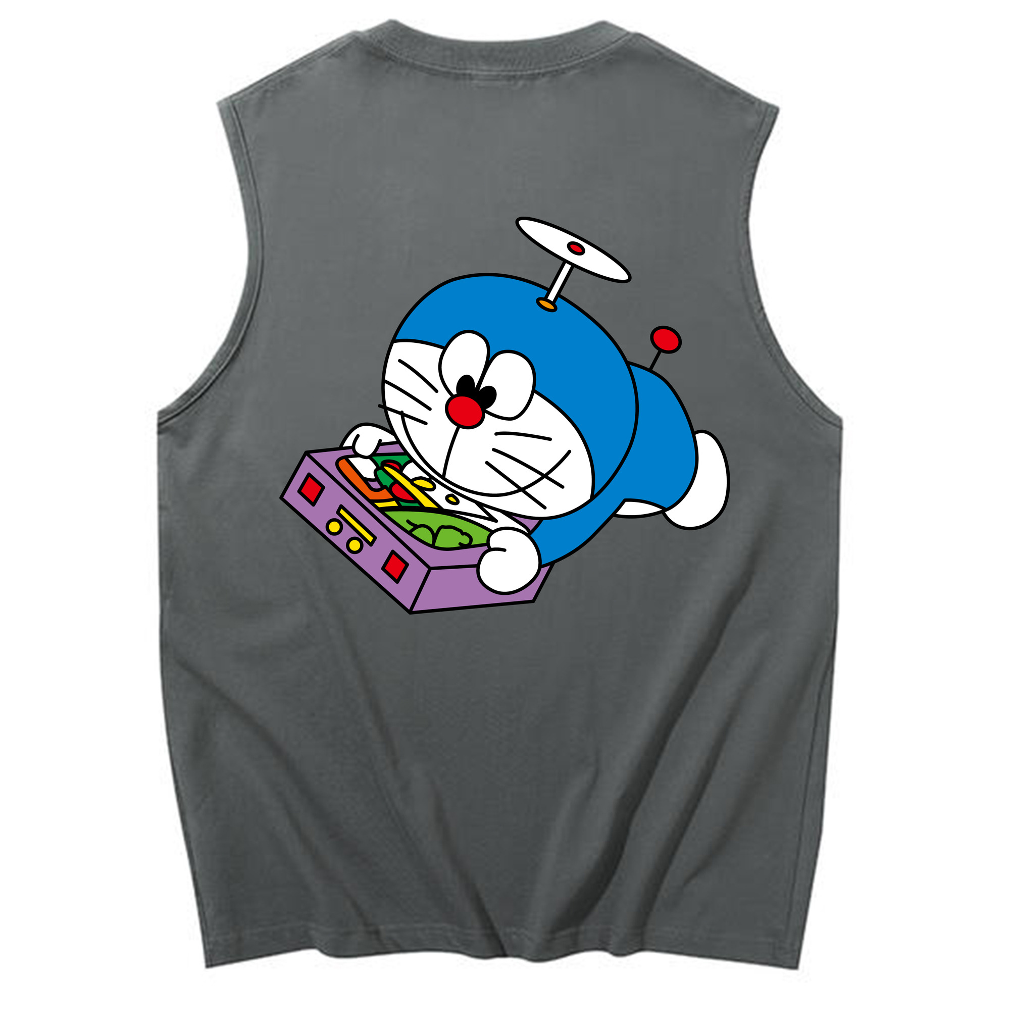 （画像用） ドラえもん Doraemon コットン100％タンクトップ（背面プリント）